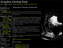 Tablet Screenshot of croydoncavingclub.org.uk